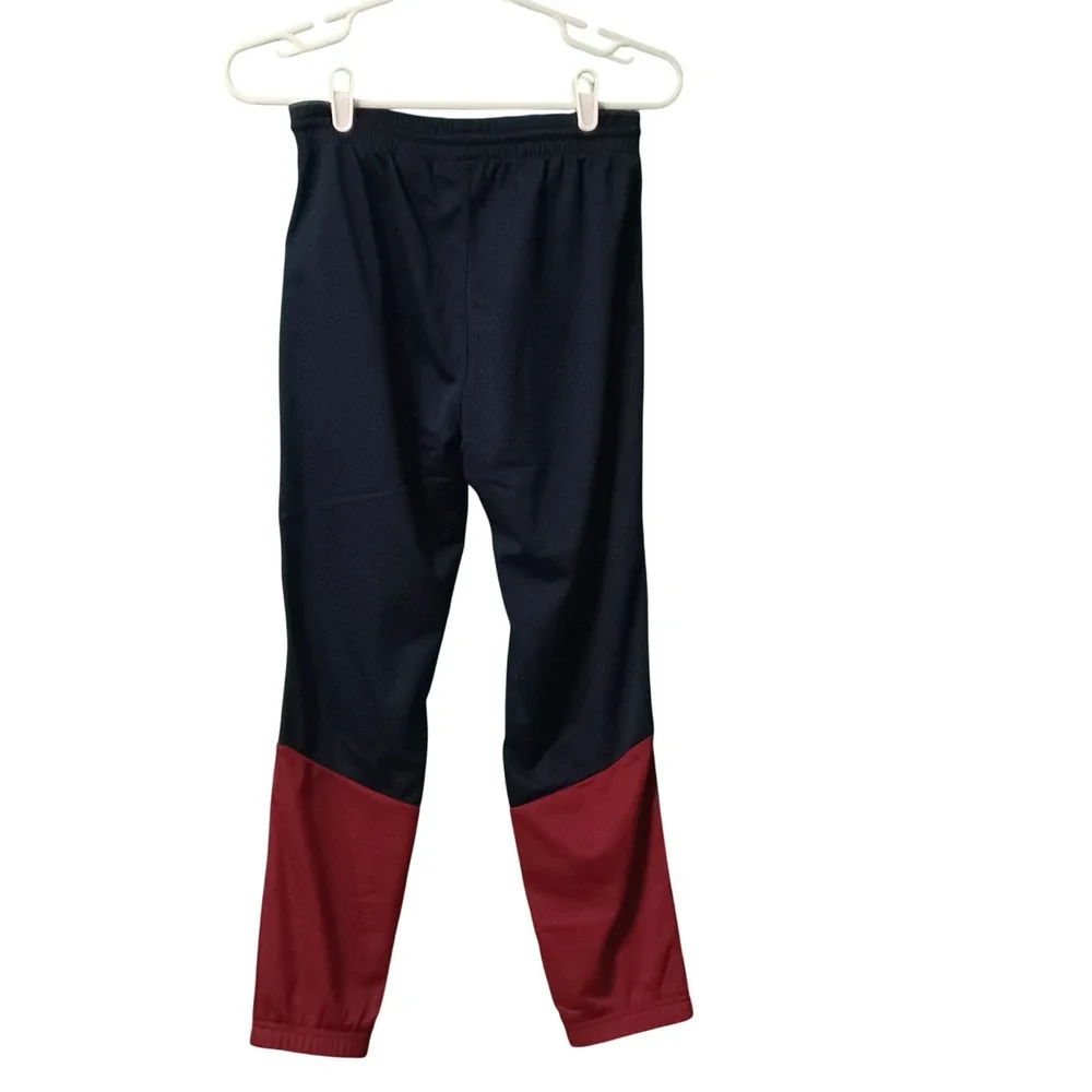 Converse Boys Navy Blue Red Star Chevron Logo Track Pants Joggers Size M 10-12Y